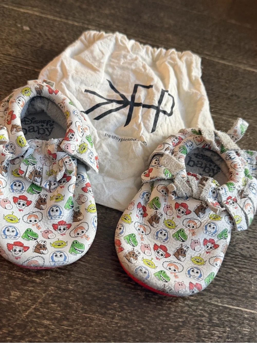 Disney Freshly Picked Toy Story Moccasins Leather Character Slip-On Shoes 5